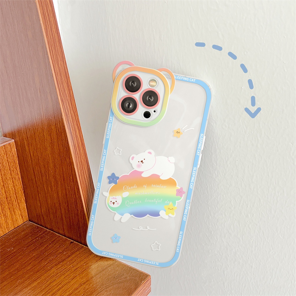 Ốp lưng iphone camera gấu sleeping bear 6/6plus/6s/6splus/7/7plus/8/8plus/x/xs/11/12/13/14/pro/max/promax/plus/shin/case