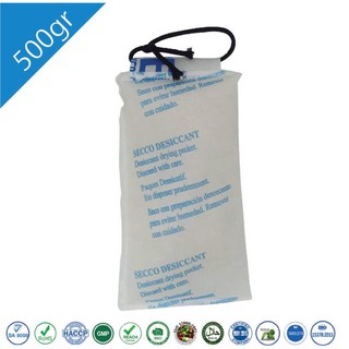 Gói hút ẩm Secco Silica Gel 500g (2 túi) hàng chính hãng