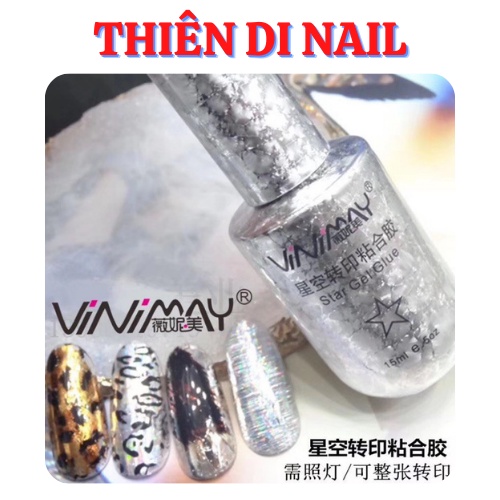 Keo foil Vinimay, gel dán foil Thiên Di Nail