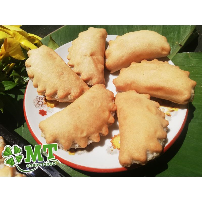Bánh xếp nhân dừa nướng hộp 10c