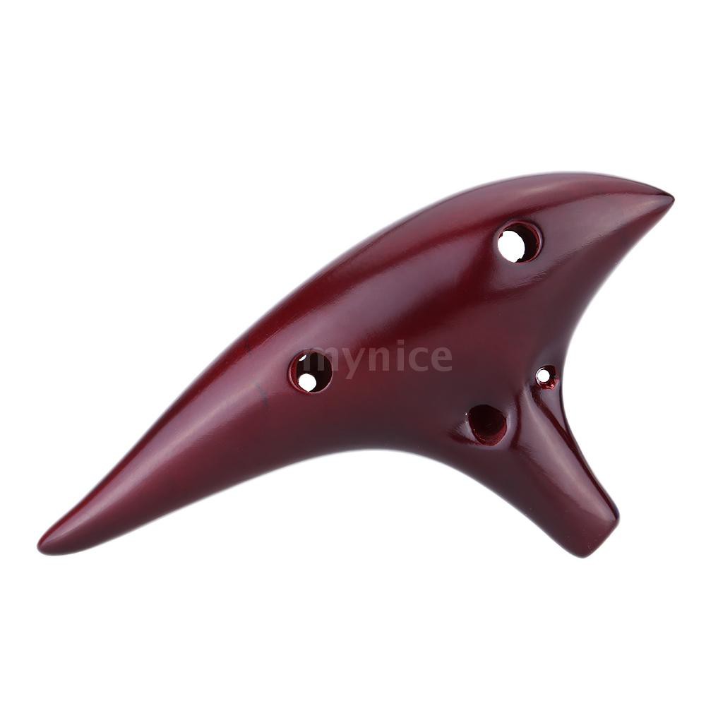 Kèn sáo Ocarina rỗng 12 lỗ nhạc cụ phong cách người Trung Hoa độc đáo kèm phụ kiện