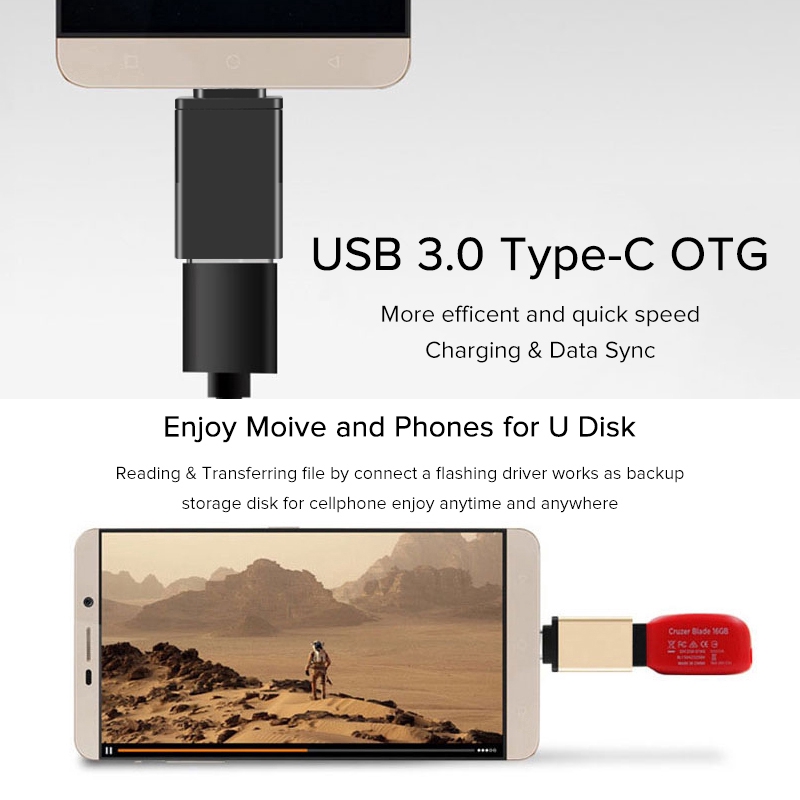 Đầu chuyển đổi Type-C sang USB 3.0 cho điện thoại Macbook