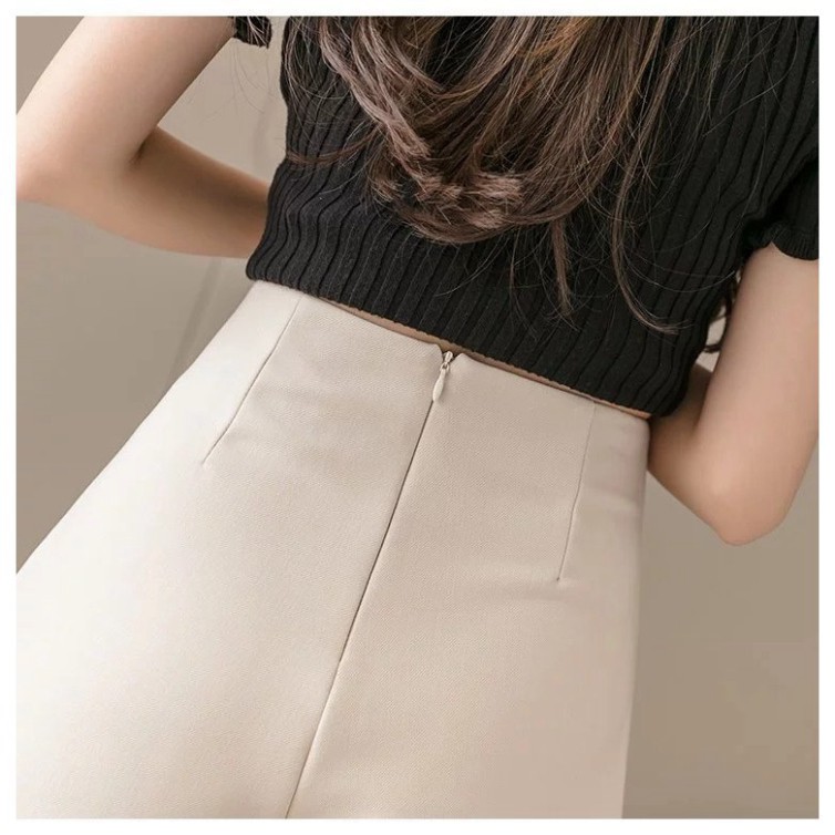 [XẢ HÀNG] Chân váy A ngắn cạp cao tôn dáng kiểu skirt xoắn eo chất tuyết mưa cực đẹp mặc lên siêu xinh thời trang BANAMO