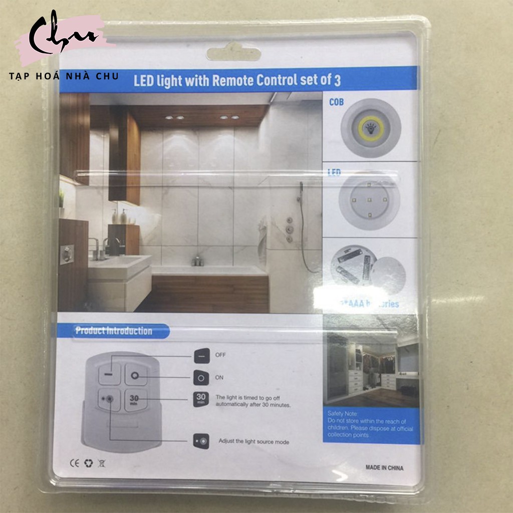 Đèn Led Mini Dán Tường Đa Năng 2 Chế Độ Ánh Sáng Kèm Điều Khiển Từ Xa Có Chức Năng Hẹn Giờ | BigBuy360 - bigbuy360.vn