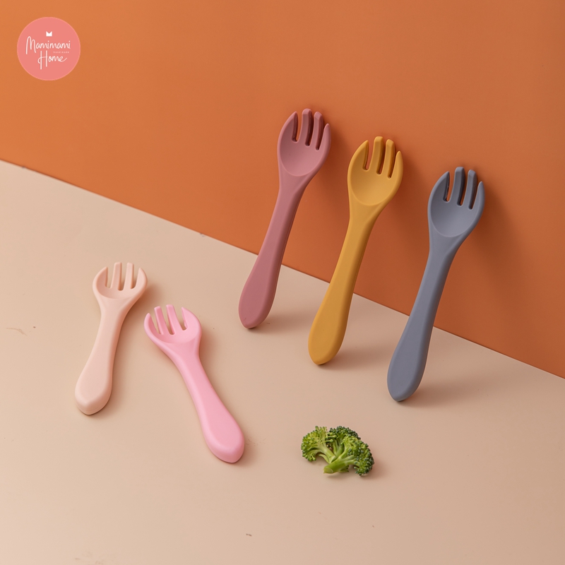 Nĩa Bằng 100% Silicone Đáng Yêu Cho Bé MAMIMAMIHOME