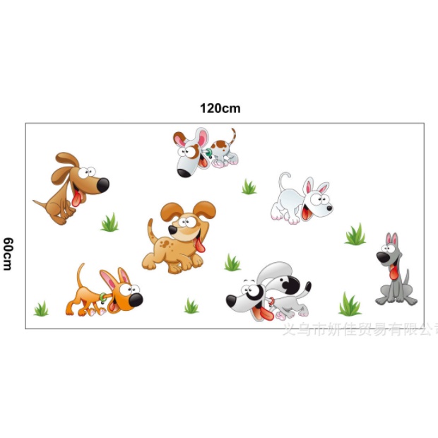 Decal trang trí tường - Nhiều mẫu dễ thương vui nhộn ( khách tự chọn mẫu )