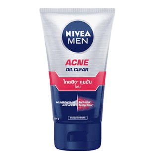 Sữa rửa mặt kiềm dầu ngăn mụn Nivea Men Acne Oil Clear Thái Lan 100G