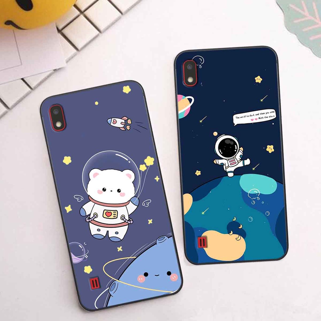 Ốp Samsung A10 / M10 in hình vũ trụ, phi hành gia bầu trời cute dễ thương