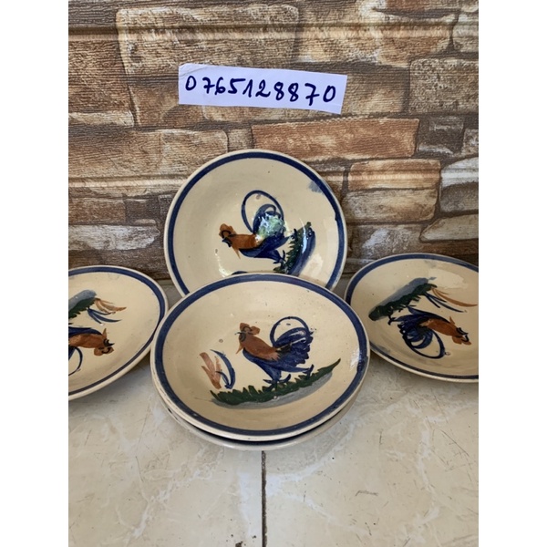 Sét 2 dĩa con gà 15 cm