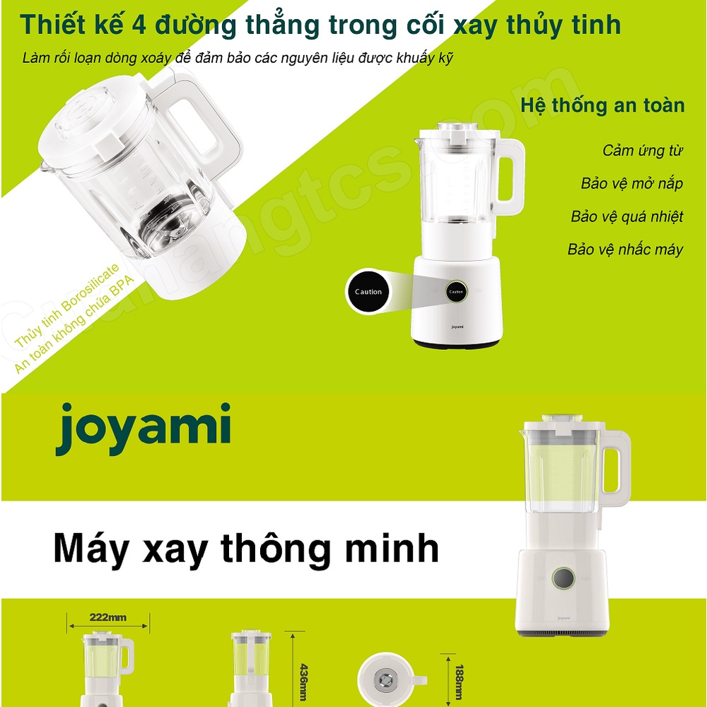 Máy xay sinh tố thông minh Xiaomi Joyami Smart Blender JDD01M - Bản quốc tế bảo hành 12 tháng