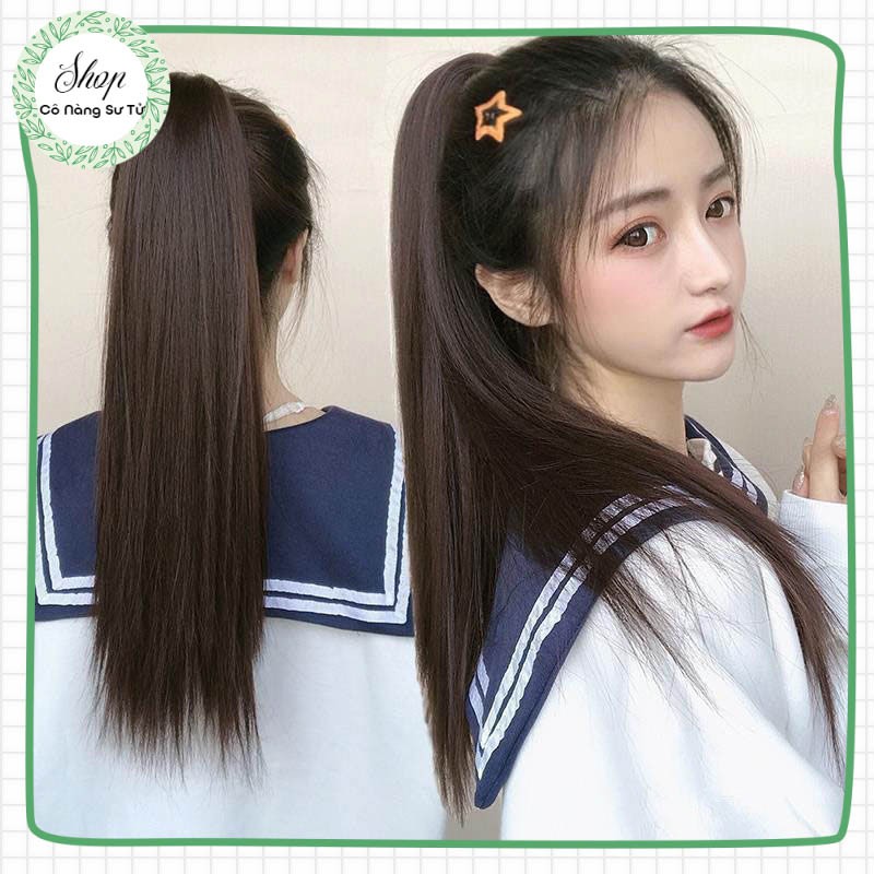 Tóc giả nữ dài thằng ngoặm đuôi chắc chắn, màu sắc tự nhiên - Cô nàng sư tử