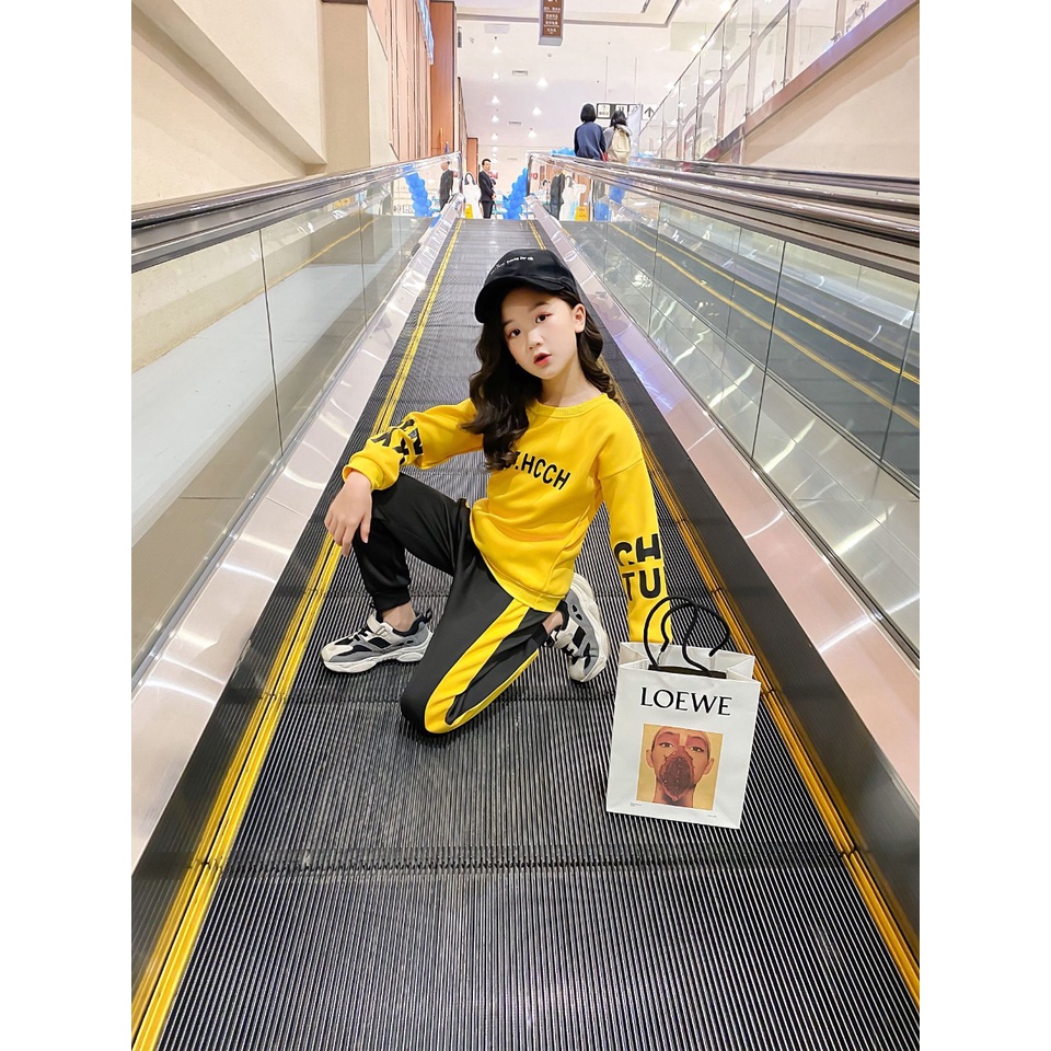 Set bộ quần áo thu đông trẻ em 14-45kg dành cho bé gái mẫu BEST đáng yêu,xinh xắn. MA78