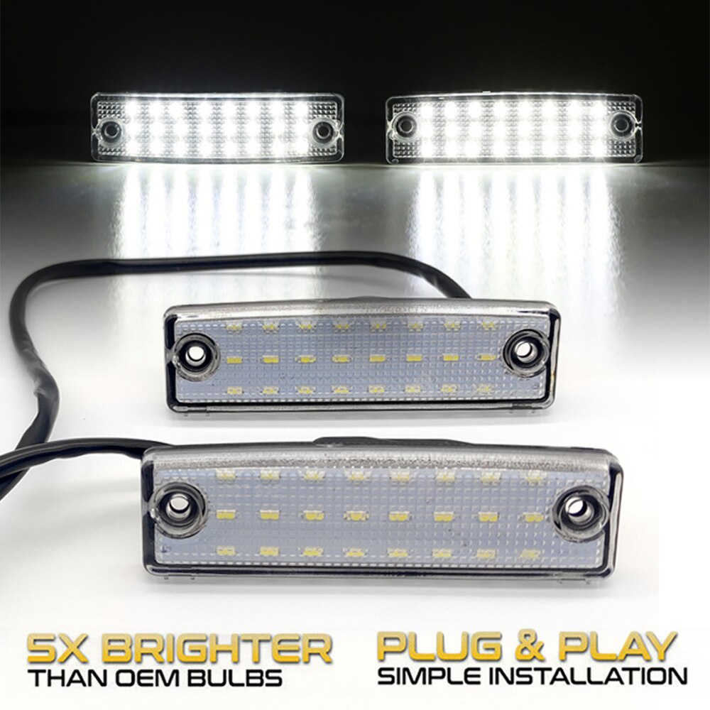 Set 2 Đèn LED Chiếu Biển Số Xe Ô Tô Toyota 4Runner Sequoia Innova Corona KijangCarina E Revo Land Cruiser Prado J150