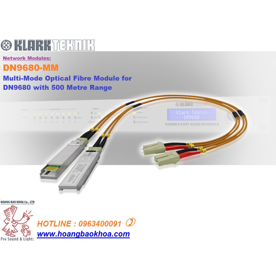 Mô-dule Cáp Quang KLARK TEKNIK DN9680-MM - Multi-Mode Optical Fibre Module - DN9680-MM