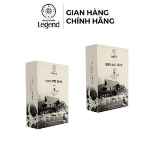 [Trung Nguyên Ecoffee] Combo 2 Cà Phê Hòa Tan Sữa Đá - Trung Nguyên Legend - Hộp 5 Gói