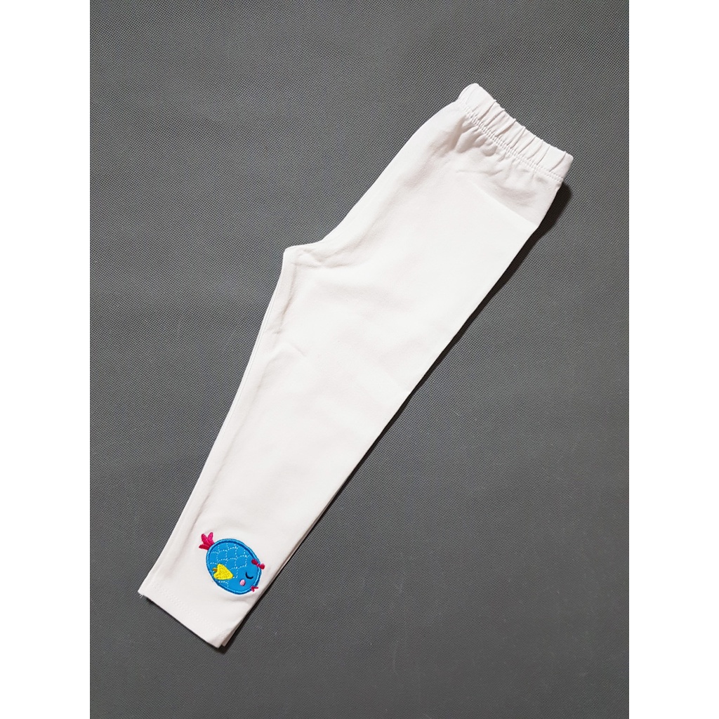 Quần legging dài bé gái nhiều màu thêu ngựa pony, thêu cá... mát mẻ và ngọt ngào