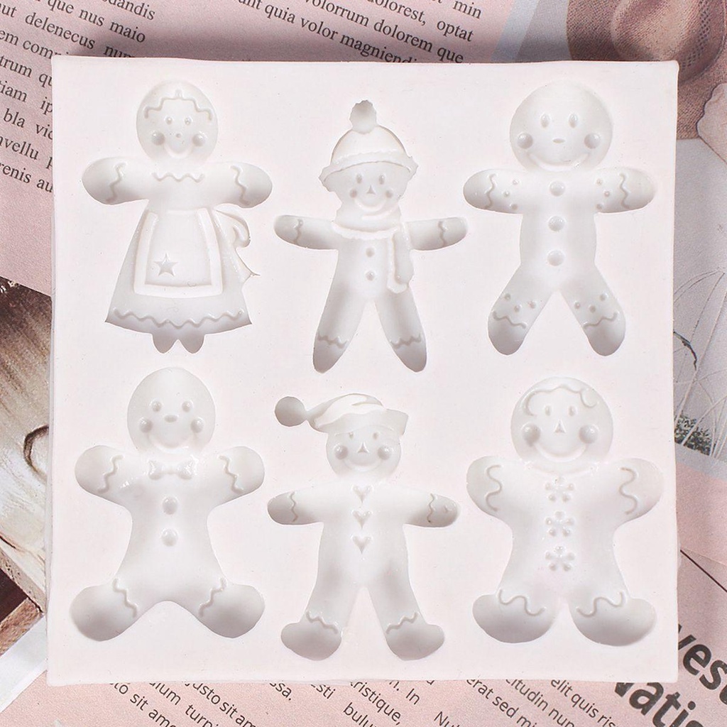 Khuôn Silicone Tạo Hình Làm Bánh Kẹo Hình Giáng Sinh 3D DIY