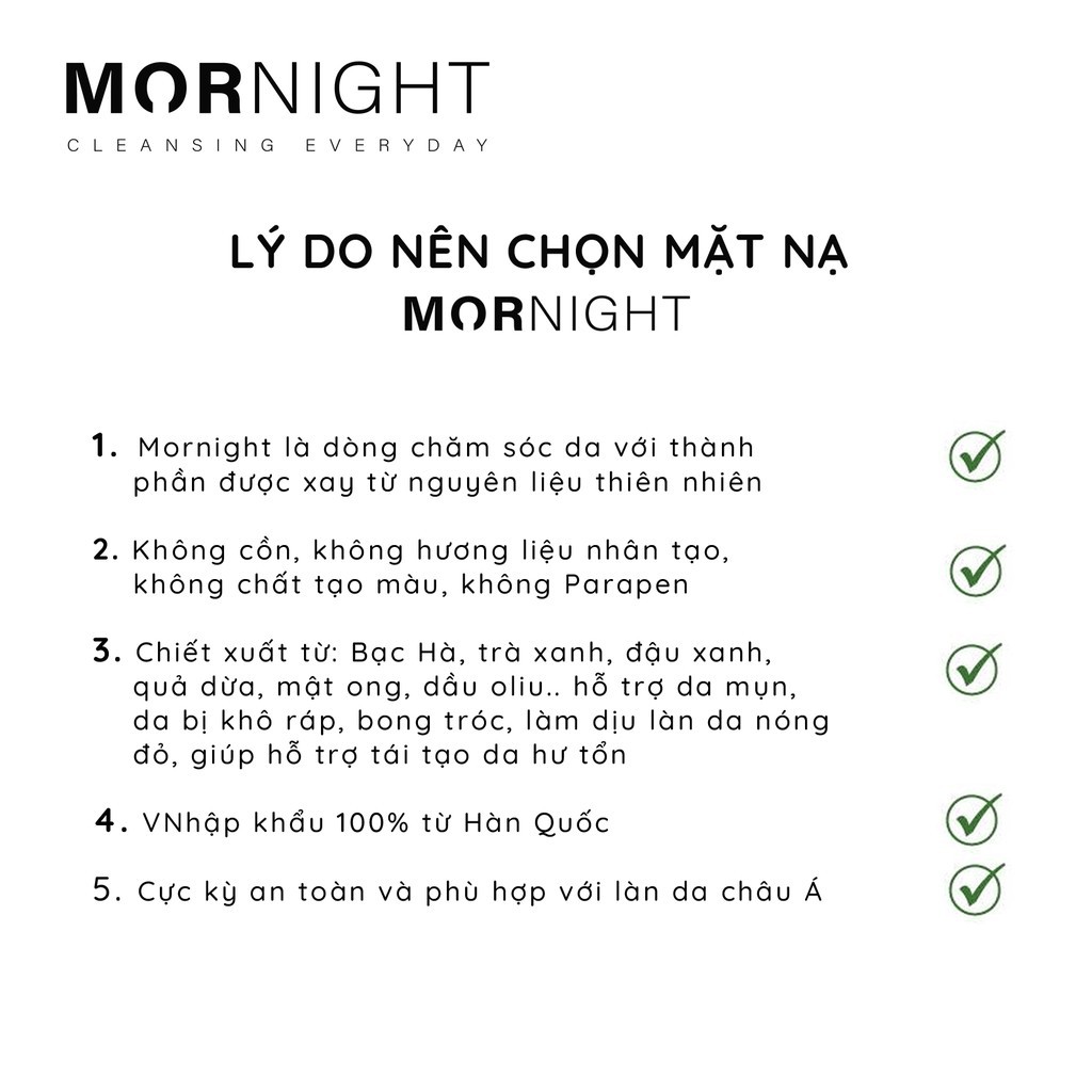 Sữa rửa mặt trà xanh MORNIGHT phiên bản sample mini, dành cho da dầu, da mụn, không gây khô da, không chứa paraben - 10G | BigBuy360 - bigbuy360.vn