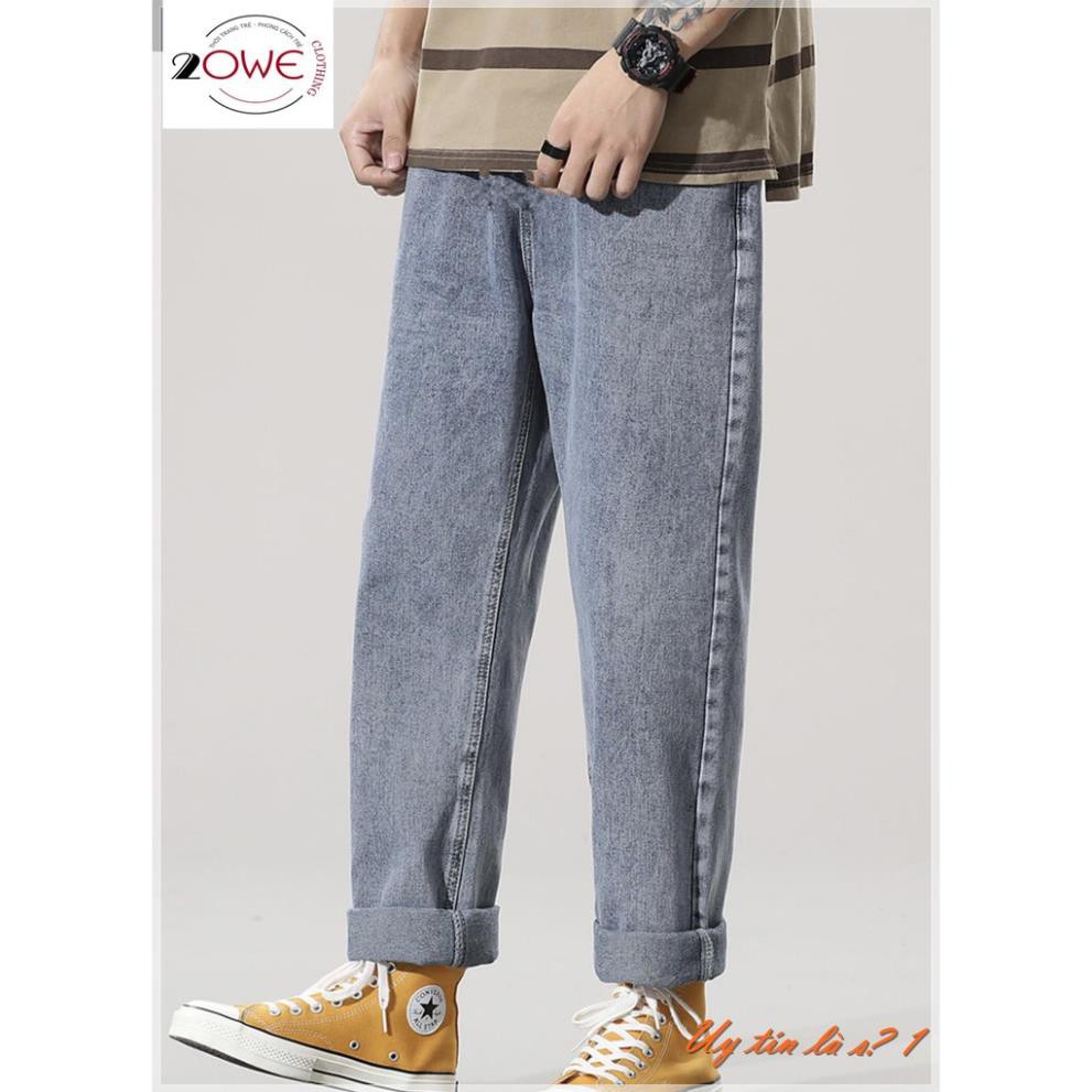 Quần jean, jeans Baggy, quần bò nam, dáng ống suông, rộng nam, TR01 phong cách hàn quốc  Hàng Loại 1- Chất đẹp