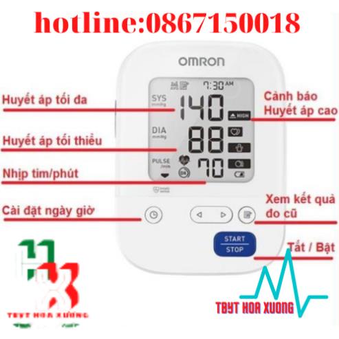 Máy Đo Huyết Áp Bắp Tay Omron HEM 7156 - Nhập Khẩu Nhật Bản - Bảo Hành 5 Năm - Máy Đo Huyết Áp