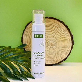 Sữa rửa mặt không tạo bọt cho da dầu bị mụn-Làm sạch da dầu-Natural Liquid Facial Cleanser-Sữa rửa mặt 3 trong 1 (100ml)