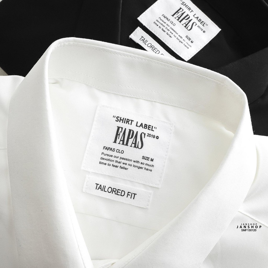 Áo sơ mi dài tay trơn FAPAS VH154 JANSHOP