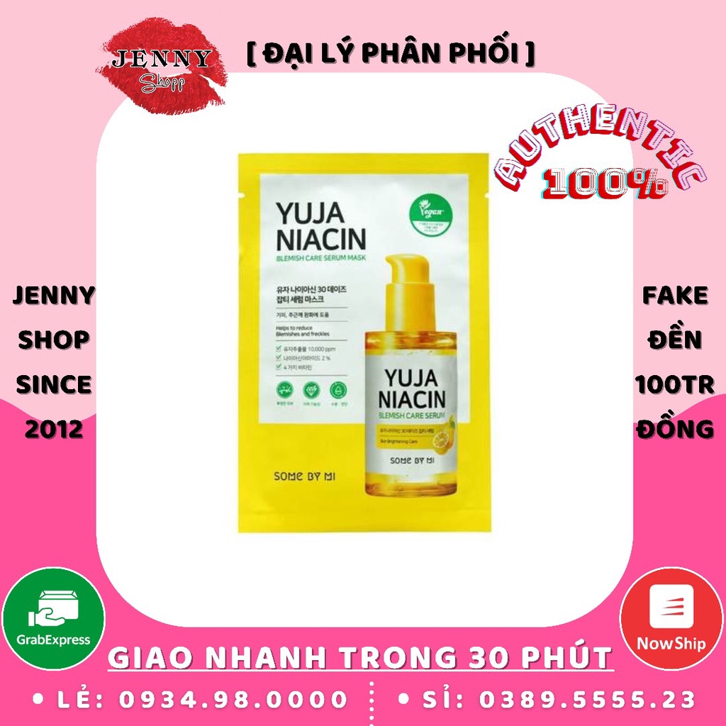 Mặt Nạ Giấy Some By Mi Yuja Niacin Blemish Care Serum Mask