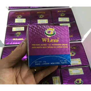 Kem wleza ngừa mụn trắng da chống nắng WLeza 15g