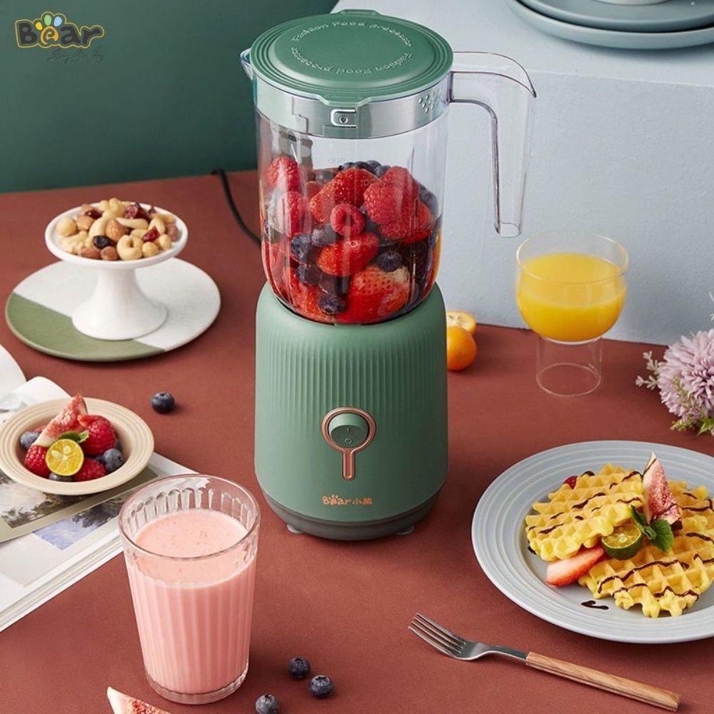 Máy xay tỏi ớt , sinh tố đa năng 3 cối Bear LLJ C10P1 (BL-B10V2) - Xay thịt , sữa hạt , ăn dặm cho bé mini chính hãng