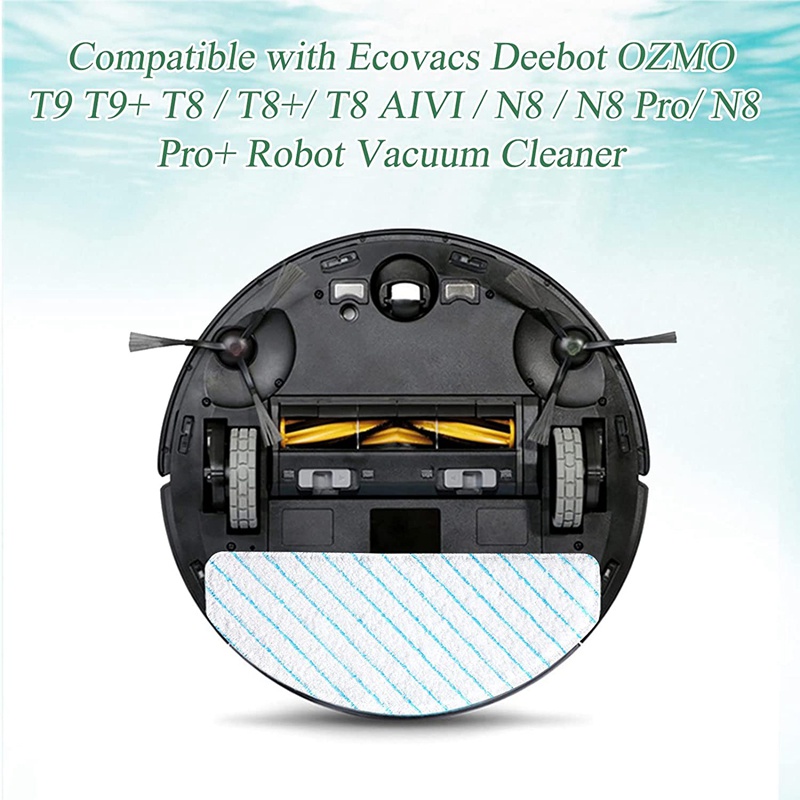Bộ 100 Khăn Lau Dùng Một Lần Thay Thế Cho Máy Hút Bụi Ecovacs T9 T9 + T8 T8 + T8 Avid N8 N8 Pro N8 Pro +