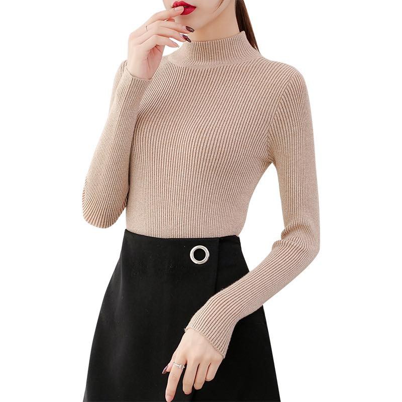 Áo len gân cổ 3 phân hàng xuất