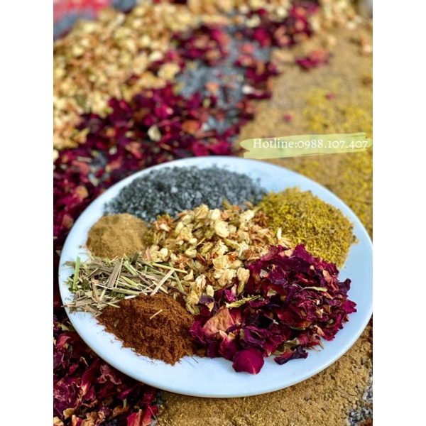 1kg Muối đen thảo dược ngâm chân handmade