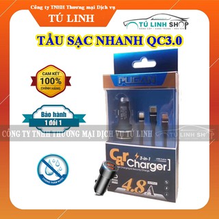 Tẩu sạc nhanh điện thoại QC3.0 trên ô tô