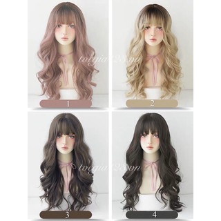 Tóc giả nữ nguyên đầu tơ nhân tạo 6542