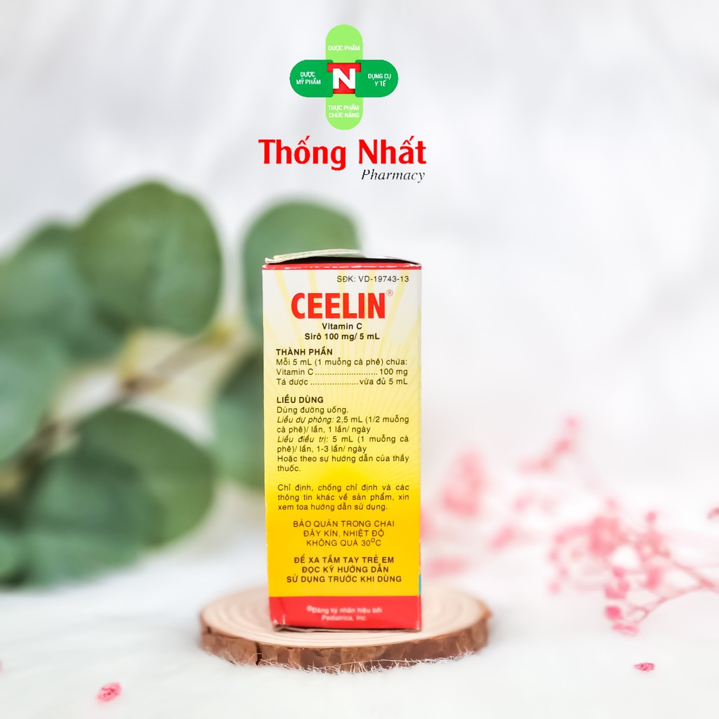 Siro Vitamin C tăng đề kháng Ceelin chai 60ml