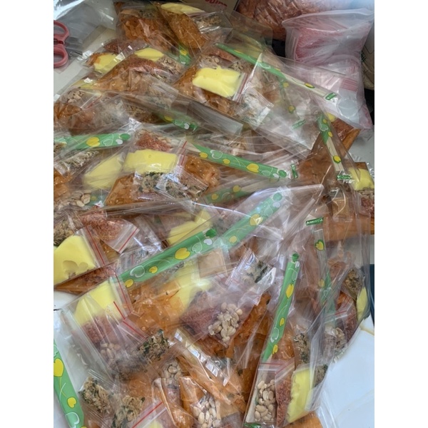 100g Bánh Tráng dẻo Me cay cắt sợi mix tôm bơ hành phi chính Gốc Tây Ninh