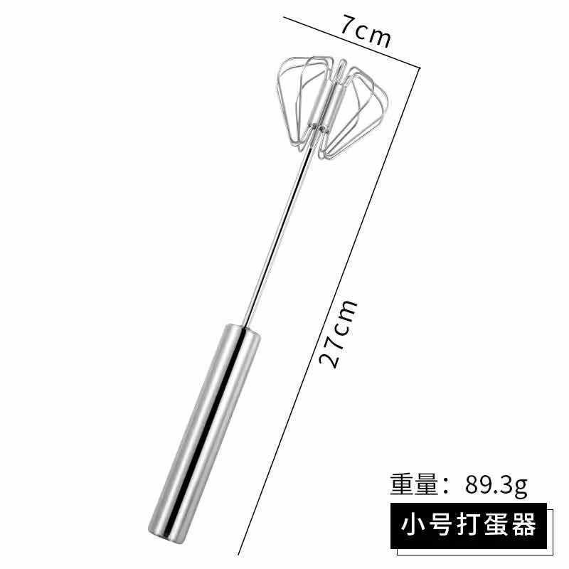 Phới lồng đánh trứng, cây đánh trứng inox tự xoay thông minh E977