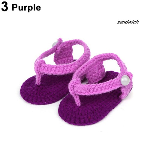 Đôi giày dệt kim cotton tập đi xinh xắn dành cho bé gái sơ sinh