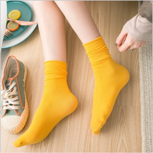 Tất vớ nữ cổ cao, tất nhún, video ảnh thật, cotton siêu mềm mịn, tạo được nhiều kiểu