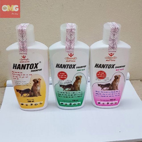 Sữa tắm 😹FREESHIP😻 diệt bọ chét ve rận trên chó mèo Hantox 200ml