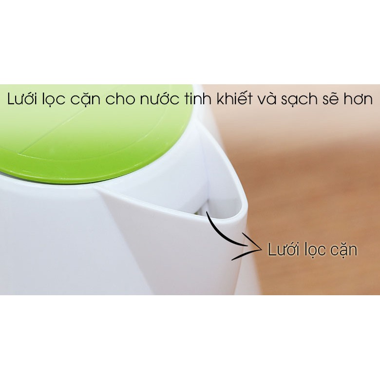 Bình siêu tốc Delites 1.7 lít ST17P01WG Xanh lá