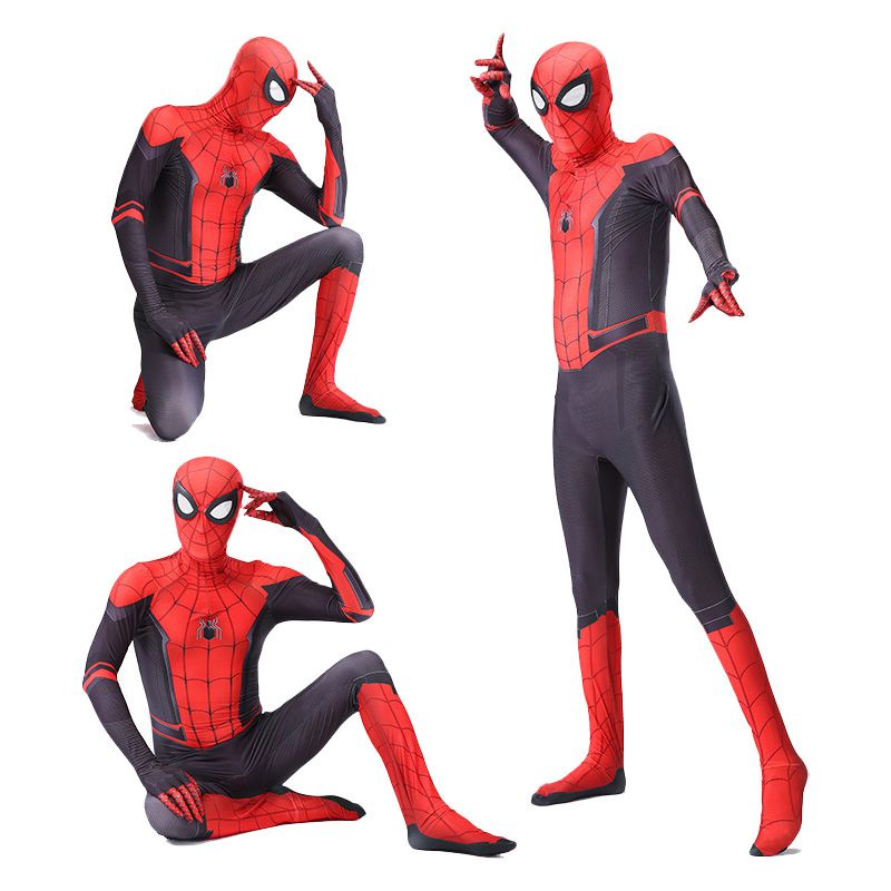 Trang phục Spiderman Far From Home Trang phục siêu anh hùng Zentai Suit Spiderman Nam Cosplay Trang phục nữ Jumpsuit Carnival Party