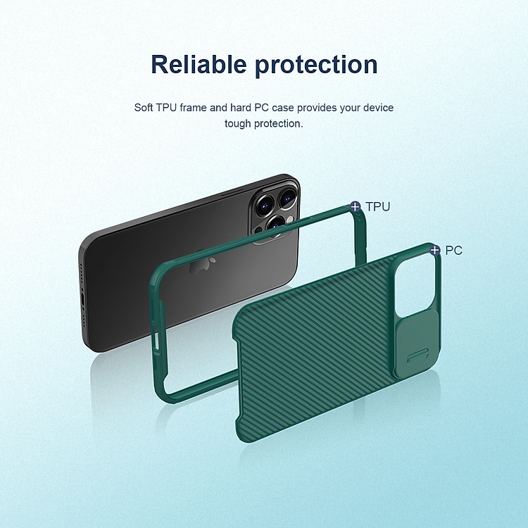 Ốp Lưng Nillkin CamShield Pro Cho iPhone 13 / 13 Pro / 13 Pro Max - Hàng Nhập Khẩu.