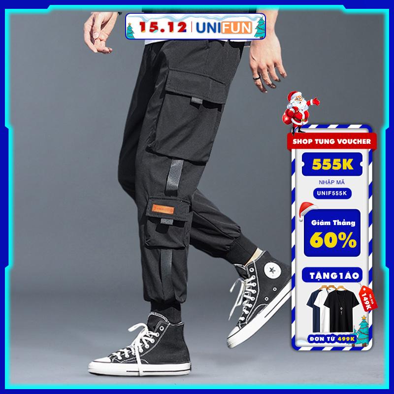 Quần thể thao nam UNIFUN Quần jogger kaki nam đẹp mã "KC-A" dài trơn túi hộp kiểu bó ống mùa hè Phong Cách Hàn Quốc