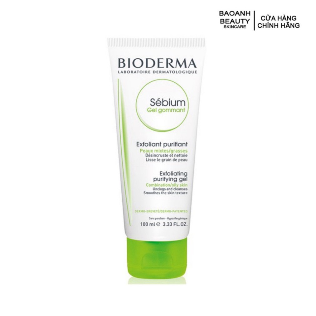 Gel tẩy tế bào chết Bioderma làm mịn da Sebium Gel Gommant - 100ml