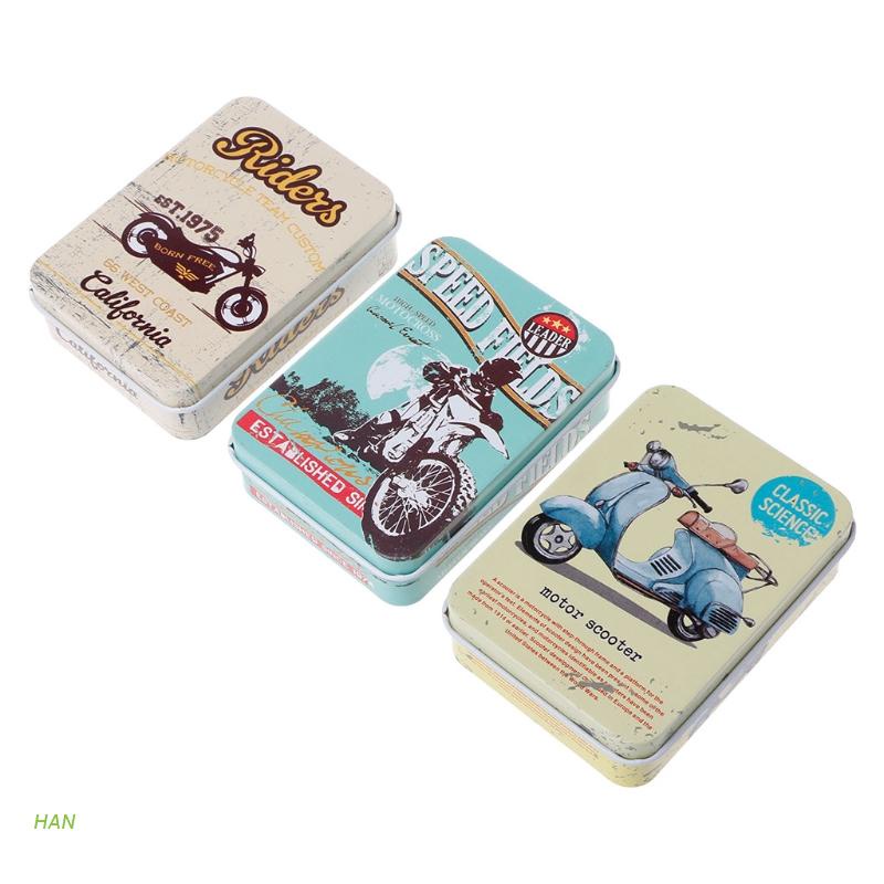 Hộp thiếc mini đựng đồ trang sức/ kẹo/ đồng xu tùy chọn màu sắc