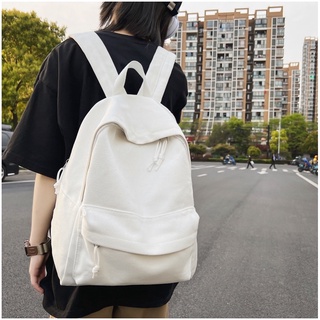 Có video Balo basic trắng trơn và đen trơn ulzzang