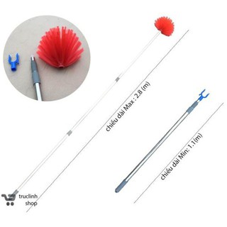 Chổi quét trần, chổi quét mảng nhện dài 3M cán inox