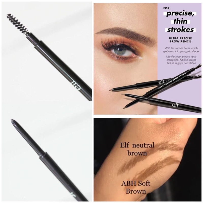 Chì kẻ mày siêu mảnh E.L.F Ultra Precise Brow Pencil - màu Neutral Brown