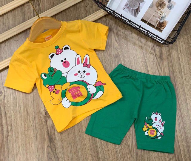 G18  (6kg _23kg) Đồ bộ lửng bé gái size nhí & bộ bé sơ sinh.chất cotton 4 chiều.